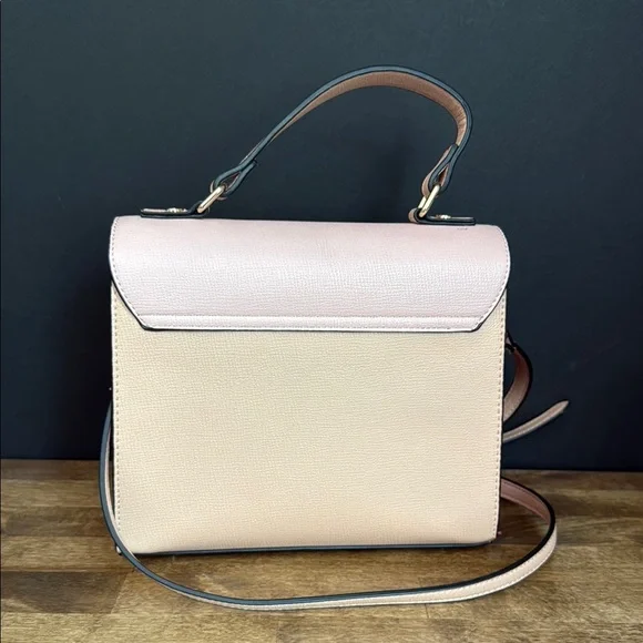 Dune London Pink and Cream Women's Purse with Crossbody Strap - Picture 6 of 9